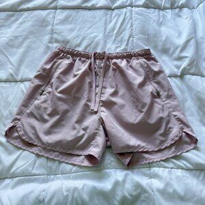 Champion Womens Size Small Athletic Running Shorts Size Lined Pink Drawstring